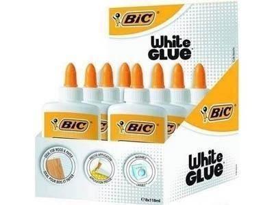 Cola blanca 118 mililitros C/8 9192583 Bic