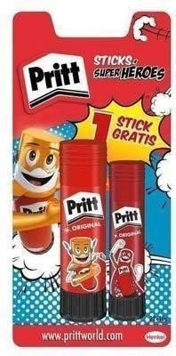 Pegamento barra Pritt 22 gramos blister de 1 + 1 barra 11 gramos gratis 1136800