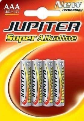 Pila JUPITER Alcalina MN2400 LR03 BL/4 040309