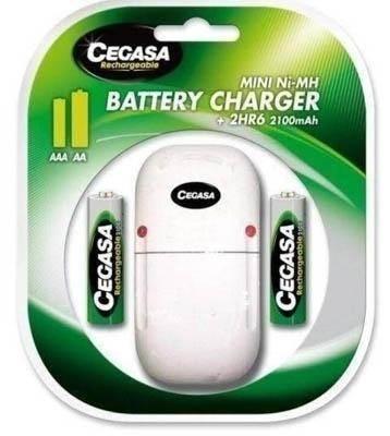 Cargador Cegasa + 2 pilas mini 2100 MAH 104380