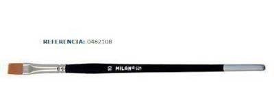 Pincel Milan Sintetico Nº8 C/6 Plano 621/8 0462108