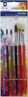 Pinceles Bismark blister 6 unidades surtidos 326064