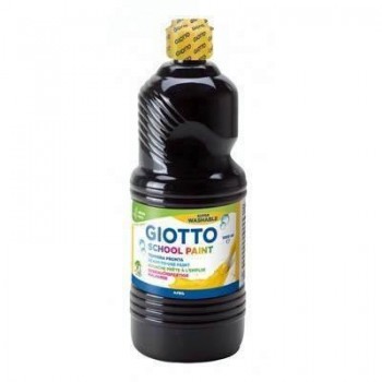 Tempera Giotto 1000ML. Negro 535524 Lavable