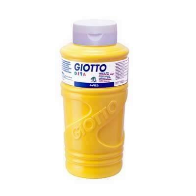 Pintura dedos Giotto 750ML. Amarillo 536002