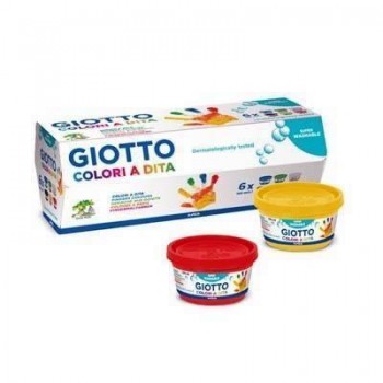 Pintura dedos Giotto 100ML C/6 Surtidas 534100