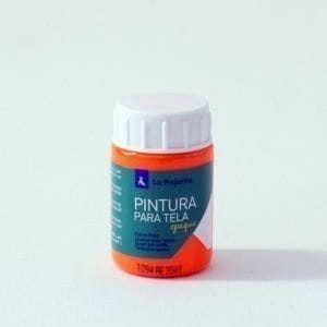 Pintura tela opaca Pajarita TOF-02 naranja fluorescente bote 35ml 208422