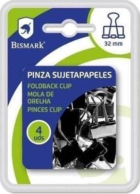 Pinza abatible 32mm Bismark blister 4 unidades 328538