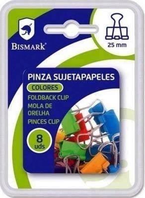 Pinza abatible 25mm color Bismark blister 8 unidades 328540