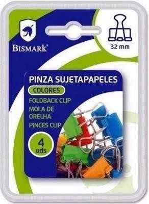 Pinza abatible 32mm color Bismark blister 4 unidades 328541