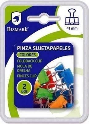 Pinza abatible 41mm color Bismark blister 2 unidades 328542