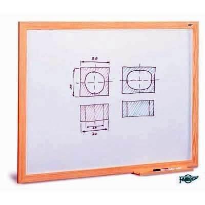 Pizarra Blanca marco de madera 100x200 400-7IND