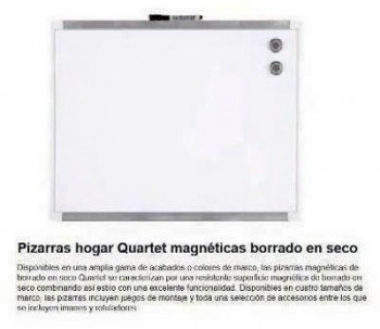 Pizarra Quartet Blanca 59*43 Magnetica 1903777