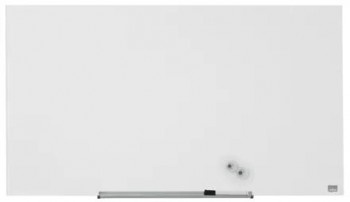 Pizarra de Cristal Blanca 993x559 mm   Nobo Diamond Glass 1905176