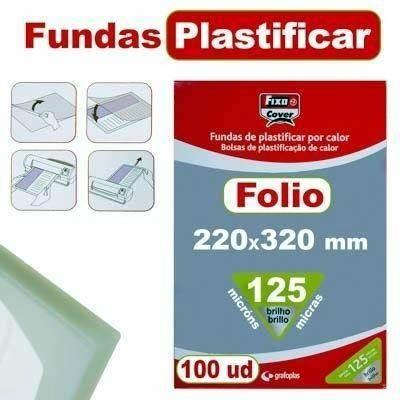Carteria plastificar folio 325x220 paquete de 100 125 micras 01021300 Fixo
