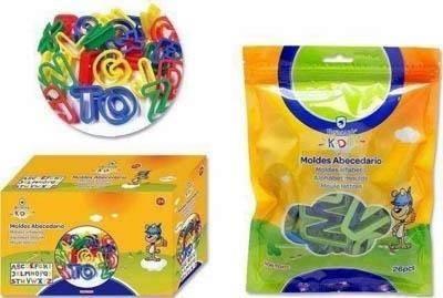 Moldes para plastilina abecedario Bismark 26 unidades 326813