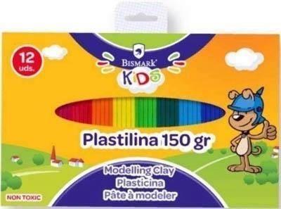 Plastilina basicos 12.5gr Bismark 12 colores surtida 327751