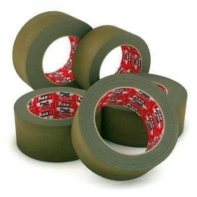 Paq.6 rollos precinto Fixo PP caucho 50mmx66m habana