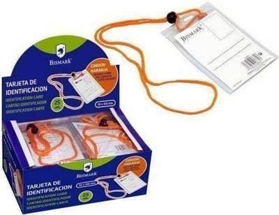 Portacarnet Bismark identificador + cordon caja de 25 unidades 318671