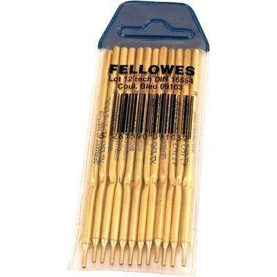 Recambio Boligrafo Fellowes C/12 Azul 0910301