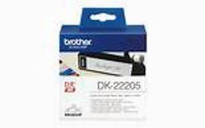 Cinta Rotuladora  Brother DK22205 Blanca 62MM*30.48MM