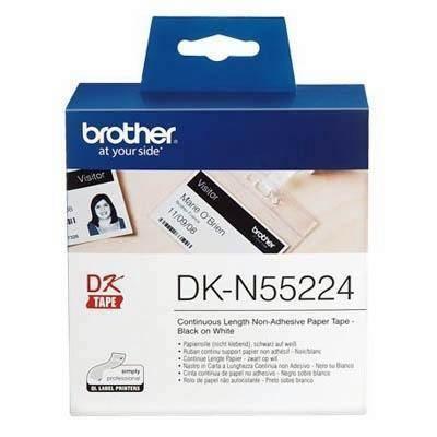Cinta rotular Brother DKN55224 blanca 54mmx30,48m.