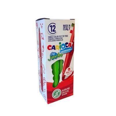 Rotulador Carioca jumbo bote 30 unidades verde claro 43380/07