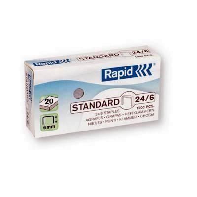 Caja 1000 Grapas GALVANIZADas Rapid 24 6 MM