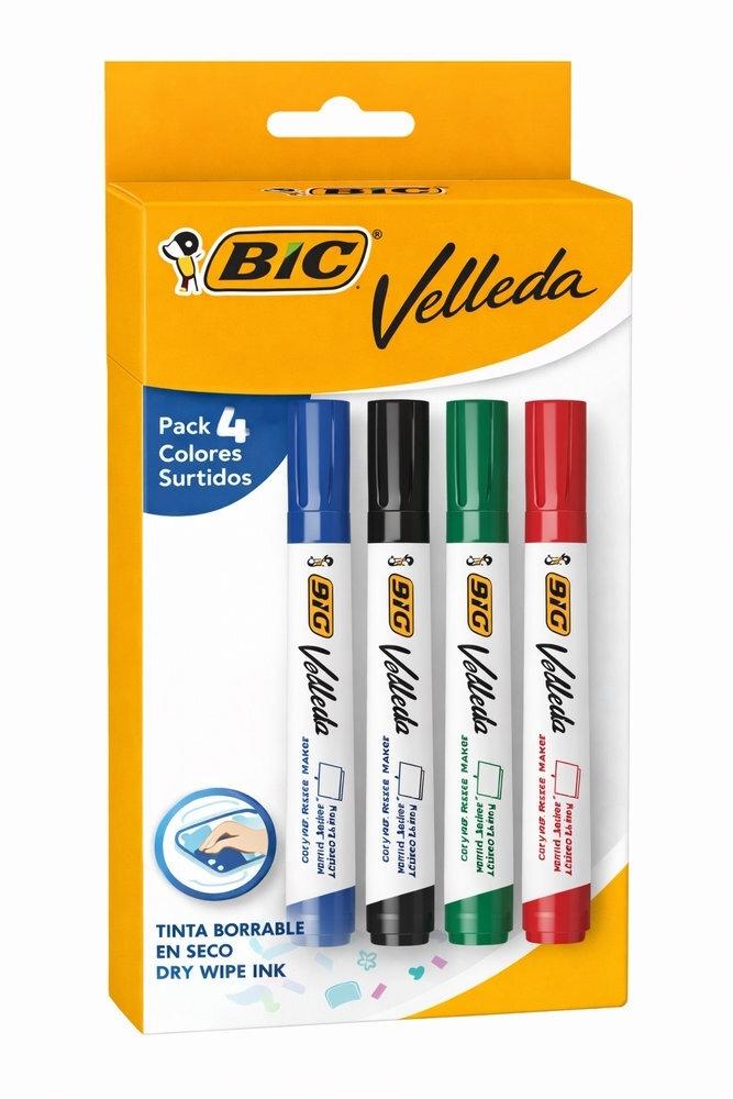 Rotulador Bic Velleda BL/4 Colores surtidos 503842