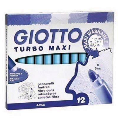 Rotulador Giotto Turbomaxi Azul Cielo C/12 456028