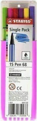 Rotulador Stabilo C/15 Pen 68 6815-01