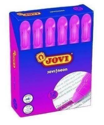 Rotulador Fluorescente Jovi Gel C/12 Rosa 1816