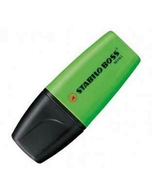 Rotulador Fluorescente Stabilo Boss Mini Verde 07/33