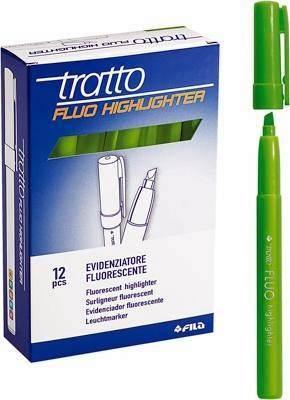 Rotulador Fluorescente Tratto I-Light Verde C/12 834602