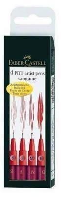 Rotulador Faber-Castell B/4 Pitt Pen 167102 STD. Sanguina
