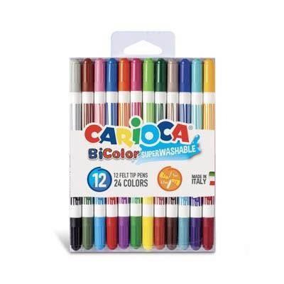 Rotulador Carioca C/12 42265 dual color