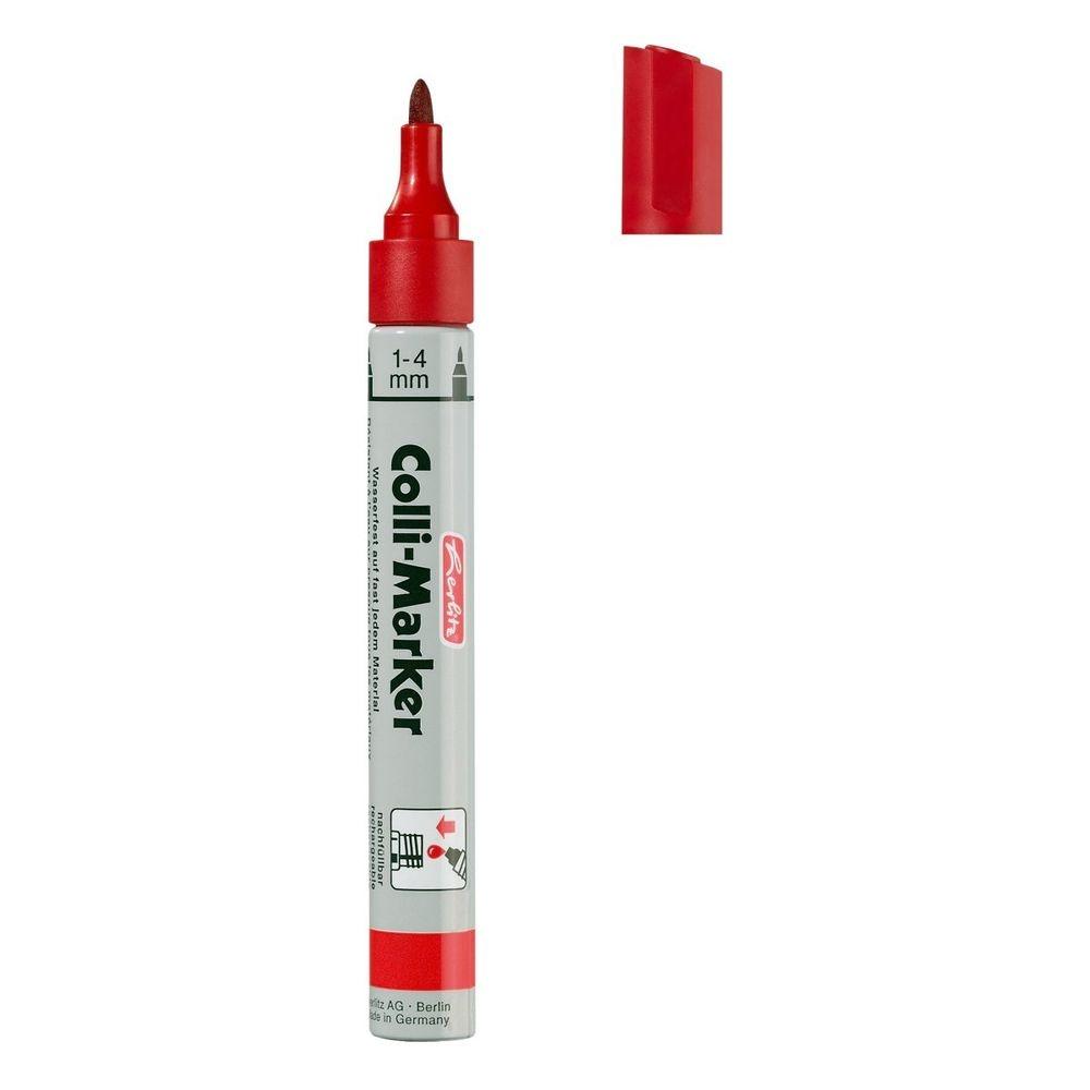 Rotulador permanente rojo 8860629 Herlitz