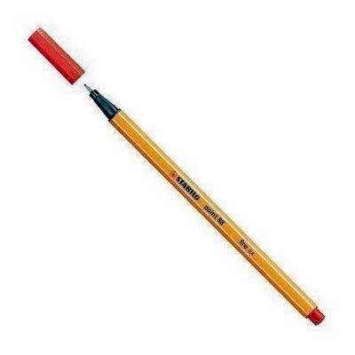 Rotulador Stabilo caja de 10 bermellon 88-48