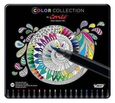 Rotulador Bic caja de 20 Conte caja metal 942167