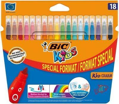 Rotulador Bic Kids caja de 18 Couleur 937510
