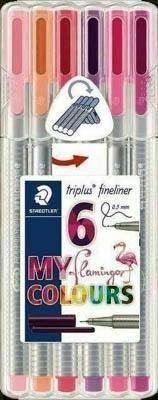 Rotulador Staedtler Triplus Fineliner b/6 flamingo 334 SB6CS6
