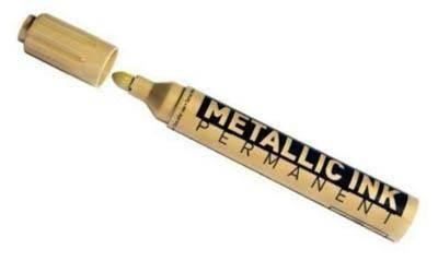 Rotulador permanente metalico oro punta gruesa caja 12 unidades RTM230-12-G Molin