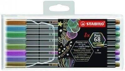 Rotulador Stabilo 6808/8-11 PEN 68 C/8 surtida estuche plastico