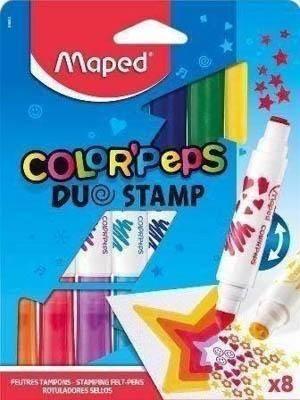 Rotulador Maped c/8 doble stamper 846808