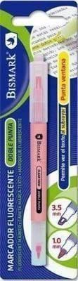 Rotulador fluorescente doble punta ventana y fina Bismark 328383