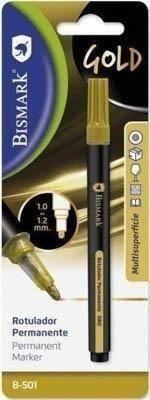 Rotulador permanente oro Bismark blister 1 unidad 329121