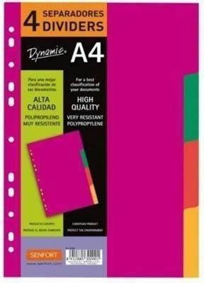 Separador polipropileno 4 separadores Senfort 302000 rigido