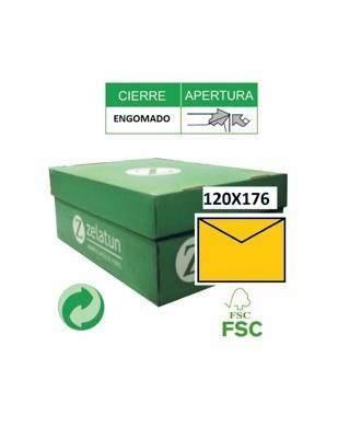 Sobre Zelatun 0142 A5 Din-C5 162x229 blanco caja de 500 unidades engomado