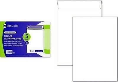 Bolsa blanco 229*324 Bismark DIN-A4 5 unidades 327112