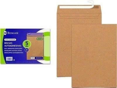 Bolsa kraft 4º prolongado 184*261 Bismark caja 6 unidades 327115