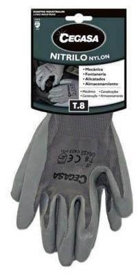 Guantes centurion 327099 nitrilo talla 8 Cegasa